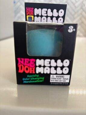 Needoh Mello Mallo Color-Changing Squishy Marshmallow - Blue